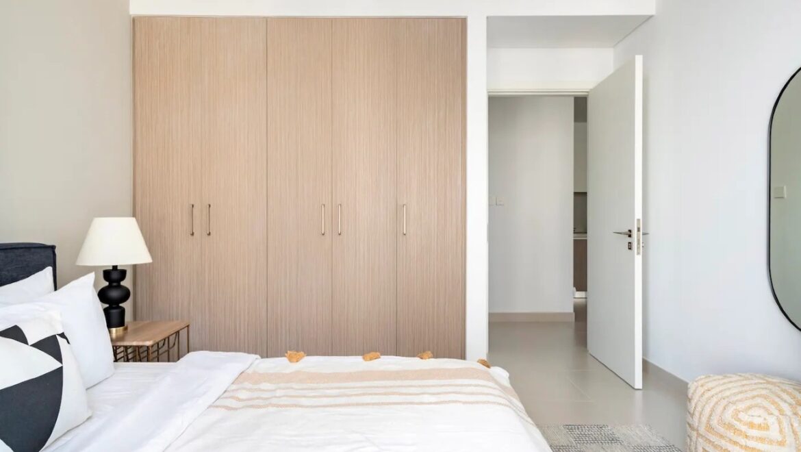 Interior view of a stylish, furnished 1-bedroom apartment at The Grand, Dubai Creek Harbour (The Lagoons), Dubai-Propertyana real estate in dubai and sharjeh
