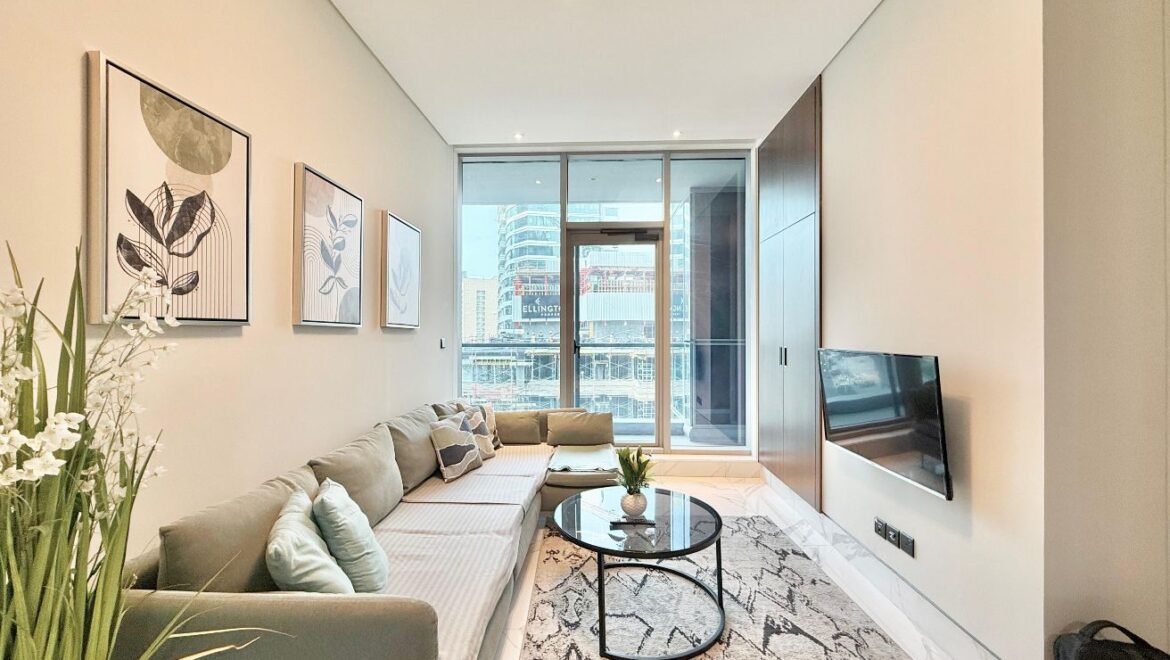 Interior view of a modern 1-bedroom residential apartment in J One Tower A, Business Bay, Dubai-Propertyana real estate in dubai and sharjeh